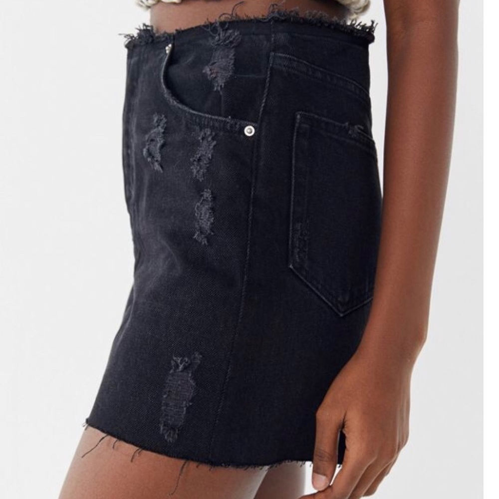 NWT BDG Denim Raw Edge Skirt
